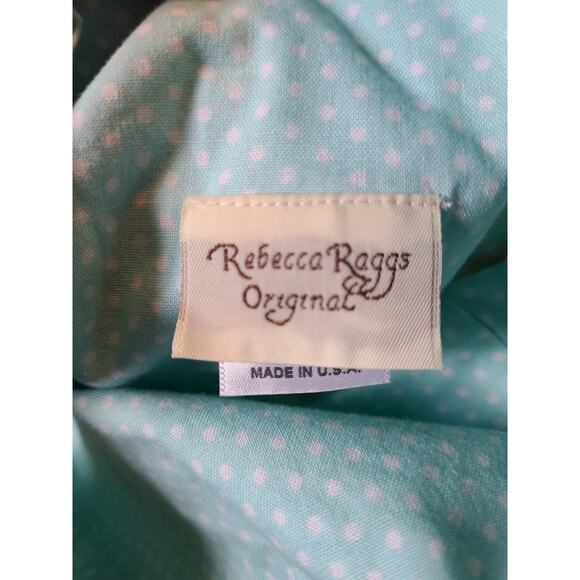 Rebecca Raggs original Baby Blue Polka Dot tie back dress size 10 - Picture 5 of 6